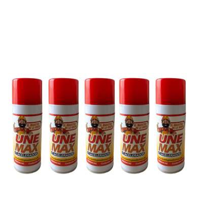 UNEMAX - Paquete de 5 Aceleradores para Pegamento Instantáneo en aerosol
